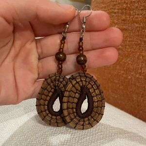 Mexican Artisanal Wood Earrings